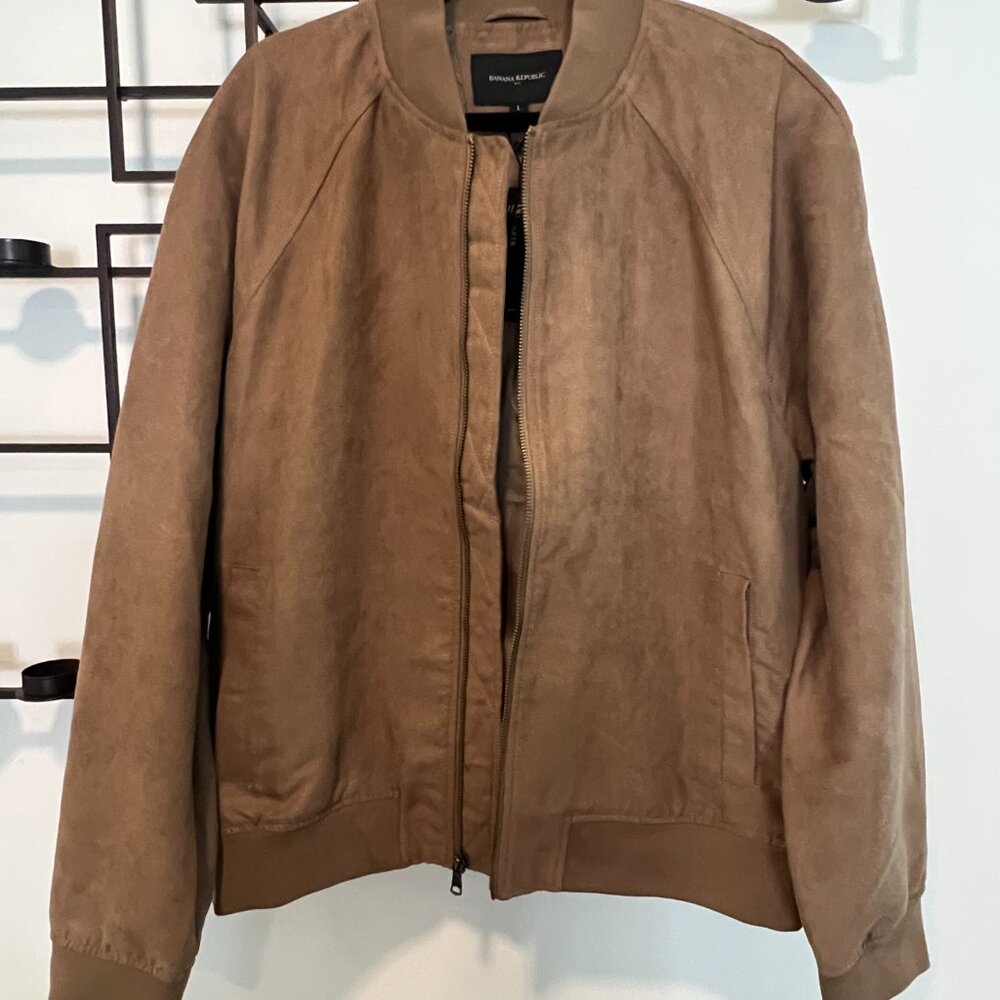 Banana Republic Vegan Suede Bomber (L)